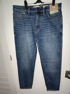 NWT Madewell Japanese Kaihara denim relaxed taper jeans 33x32